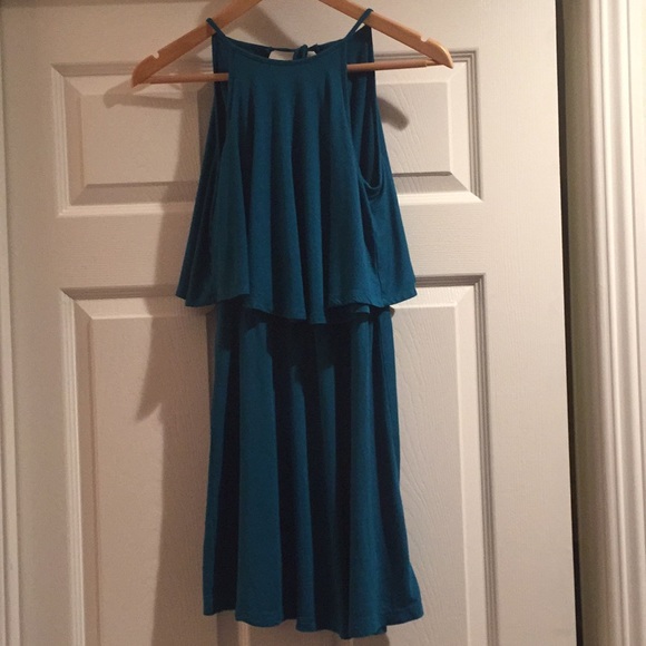American Eagle Outfitters Dresses & Skirts - 2 for $14 item -AEO Teal High-neck Tank Dress XXS